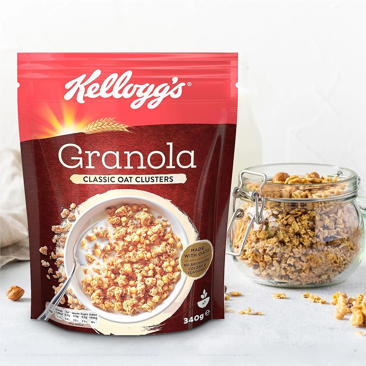 Kelloggs Granola Classic Oat Clusters 340g