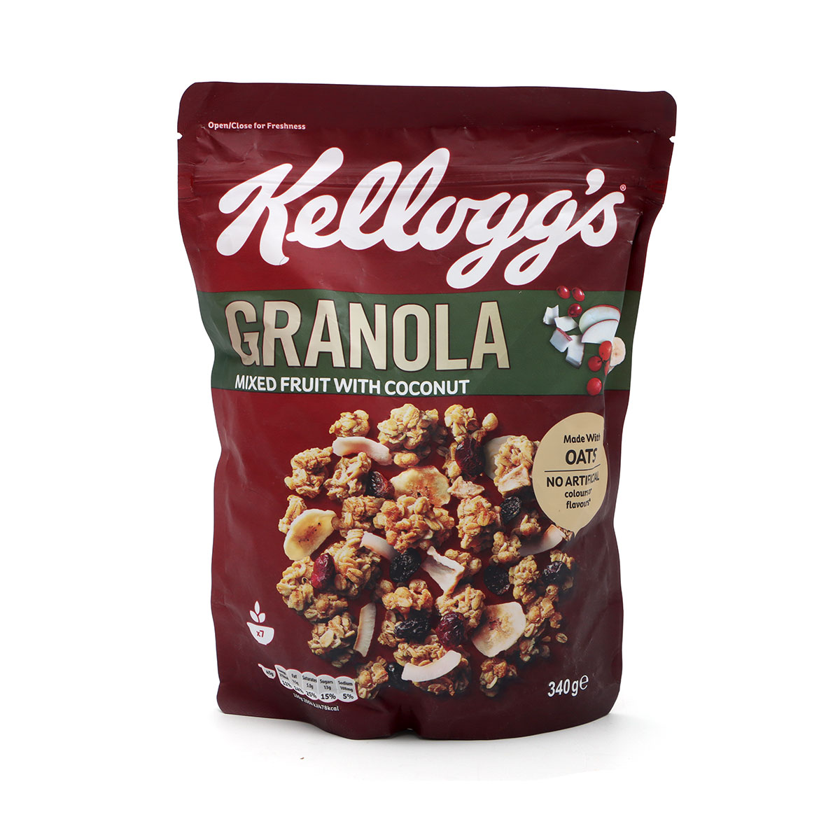 Kelloggs Granola Mixed Fruit With Coconut 340g