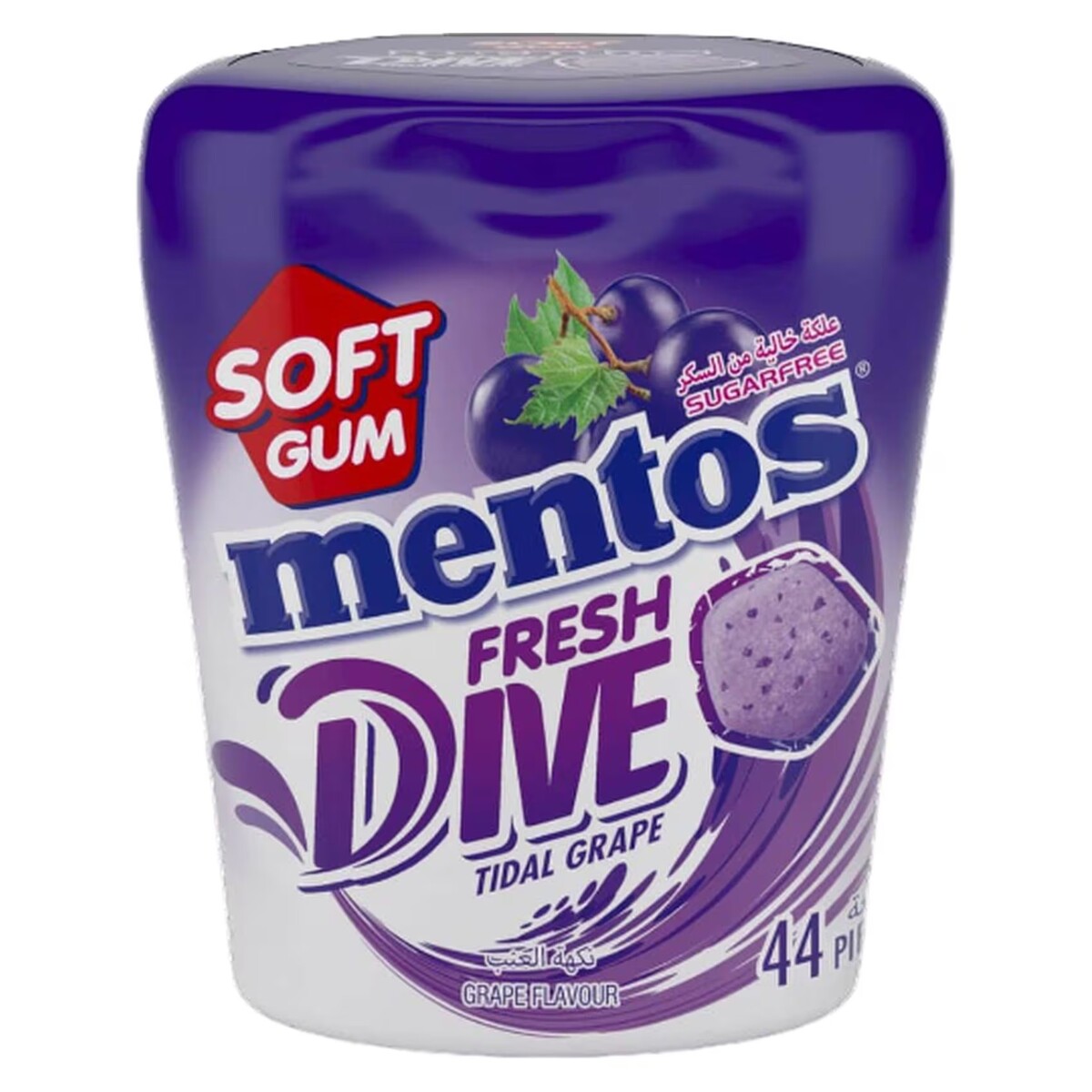 Mentos Fresh Dive Tidal Grape Soft Gum 88g