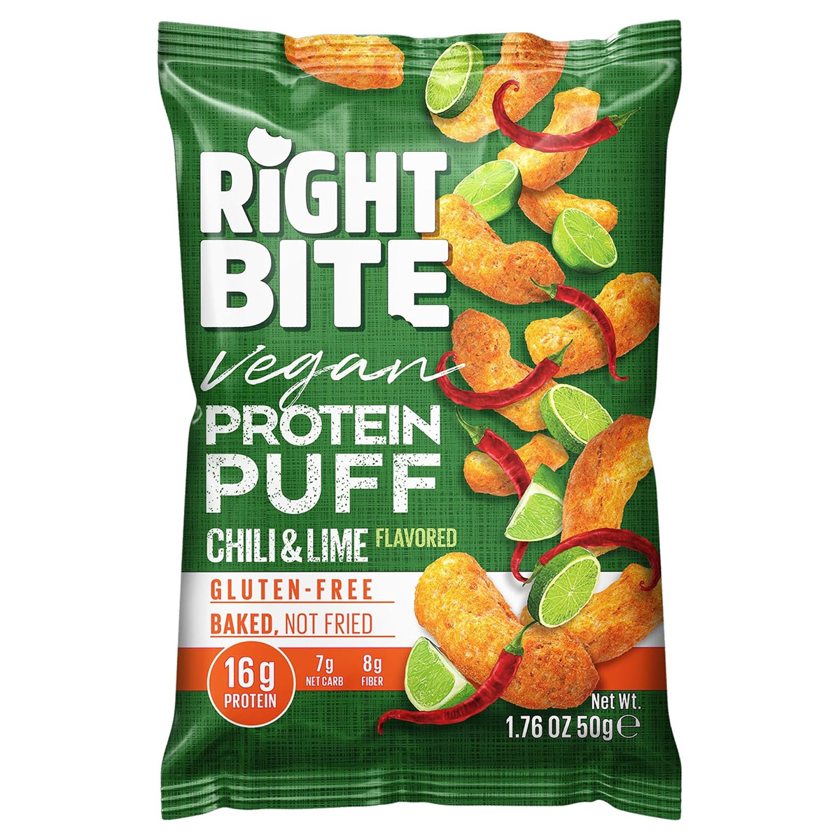 Right Bite Protein Puff Chili And Lime 50g