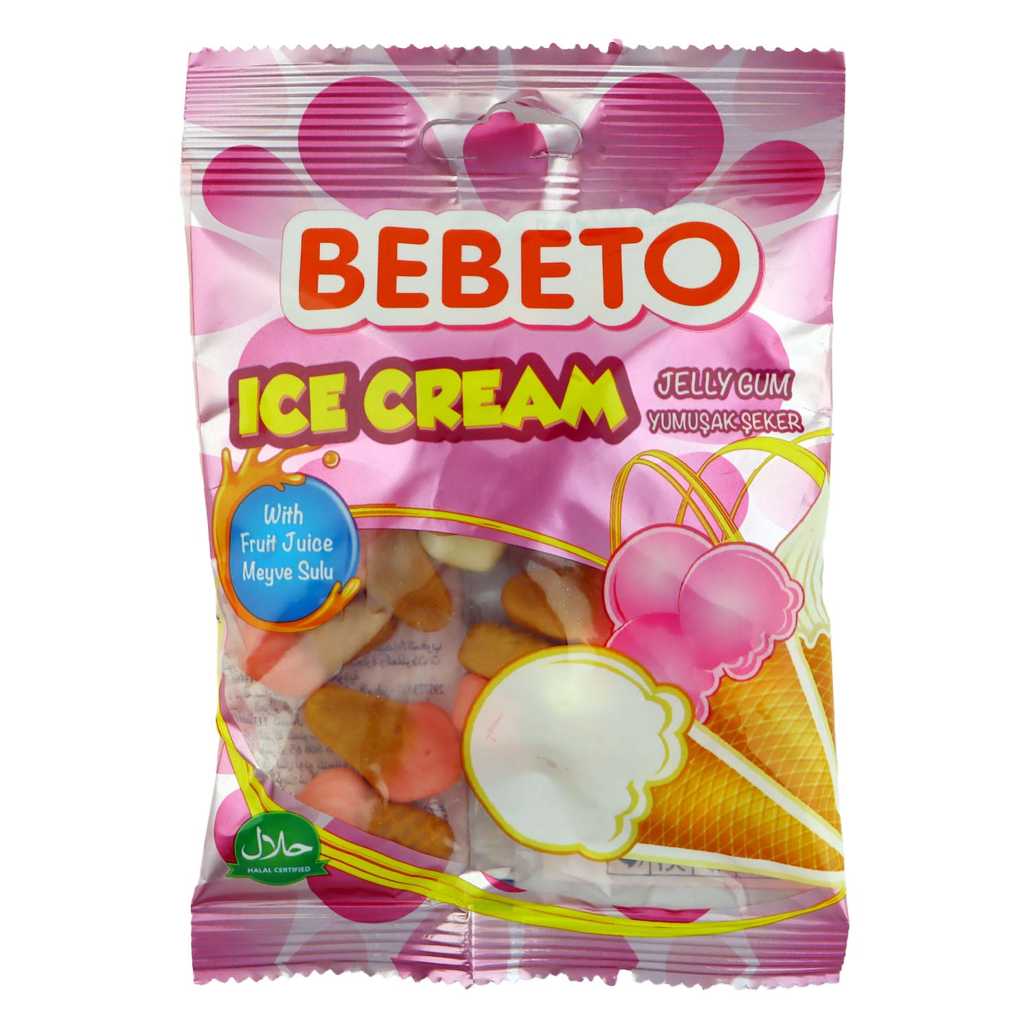 Bebeto Ice Cream Jelly Gum 80g