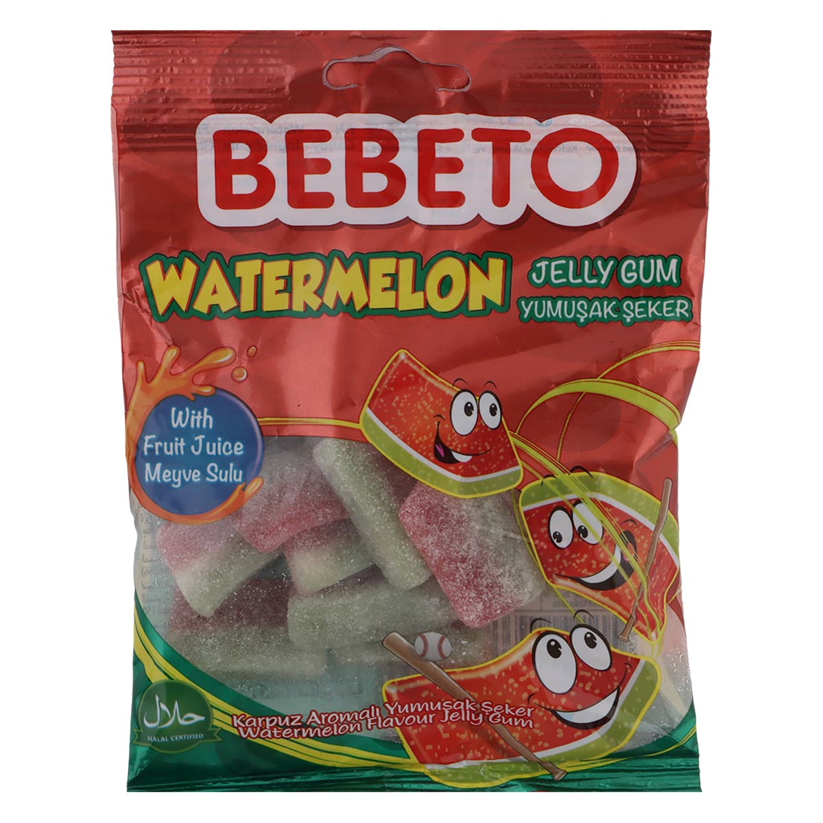 Bebeto Watermelon Jelly Gum 80g