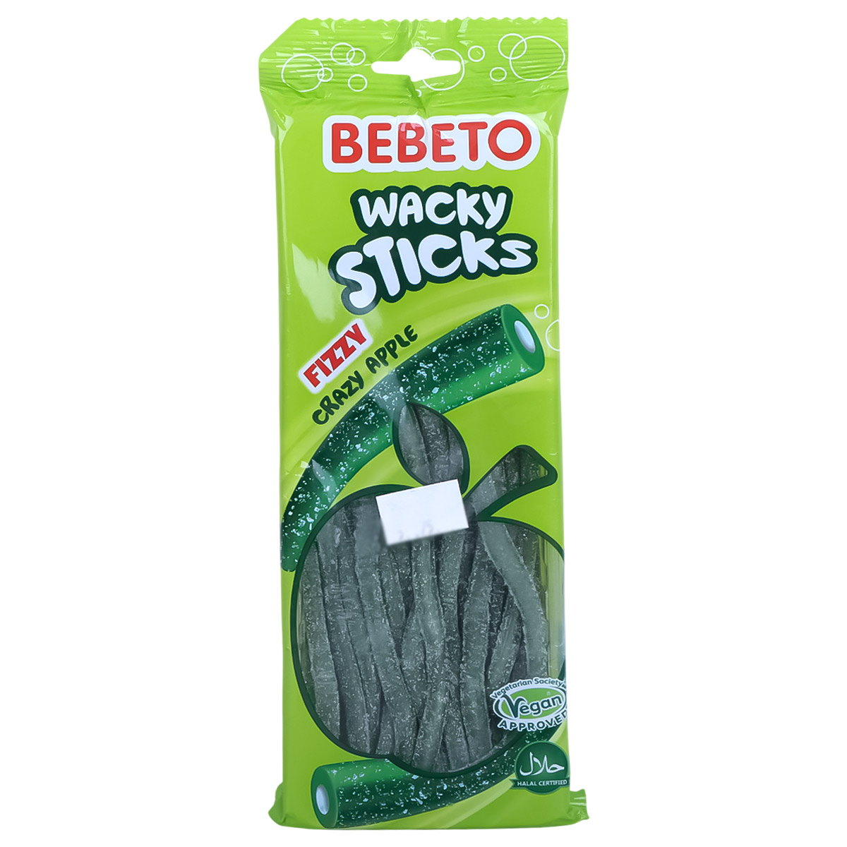 Bebeto Wacky Crazy Apple Sticks 180g