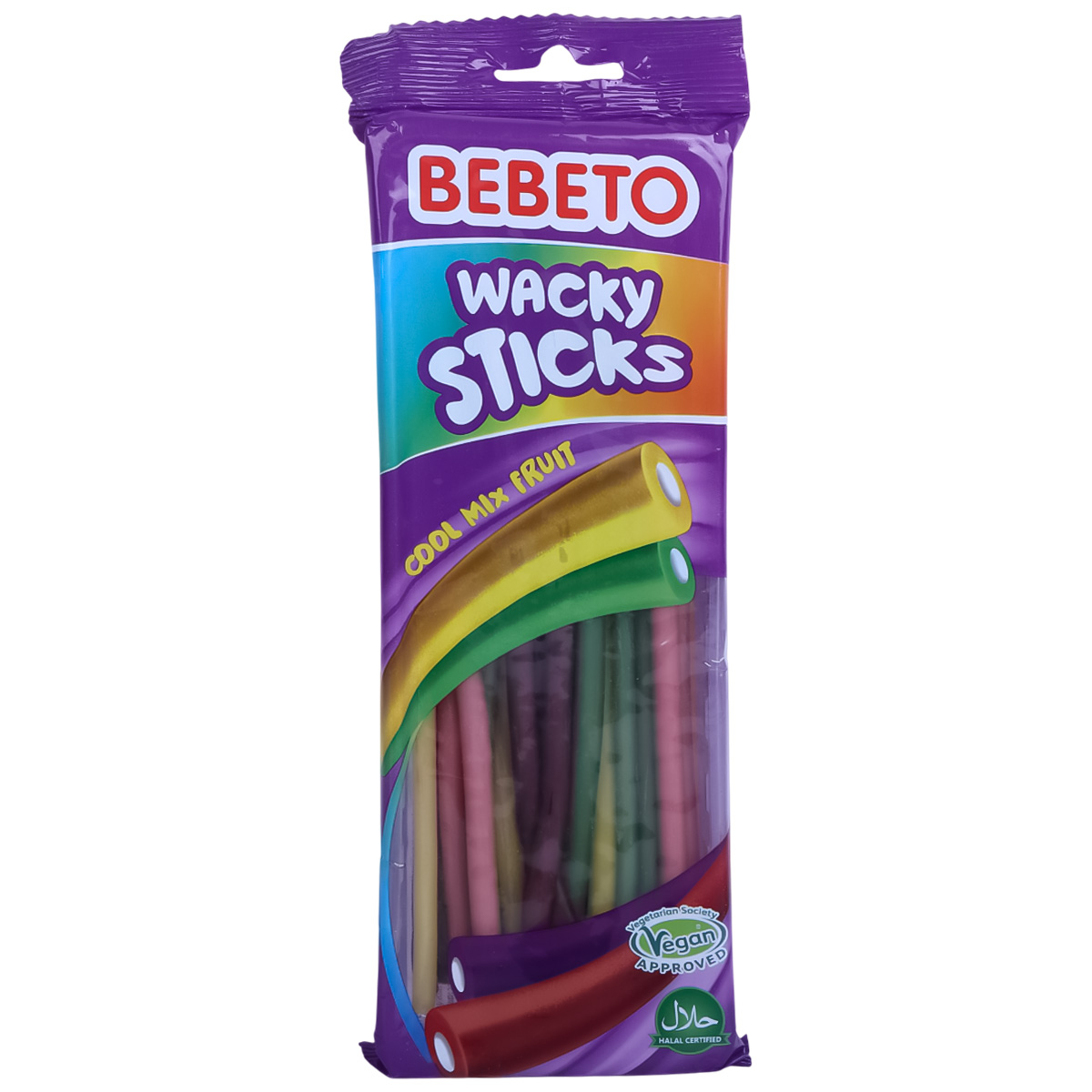 Bebeto Wacky Cool Mix Fruit Sticks 180g