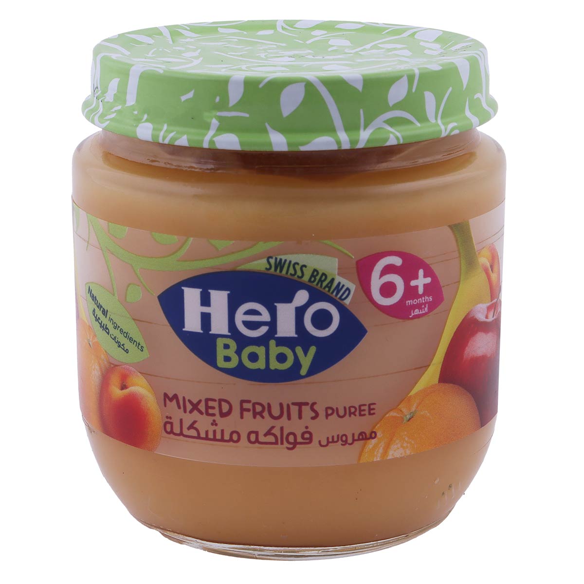 هريس الفواكه المشكلة من ماركة هيرو بيبي السويسرية 125 جرام