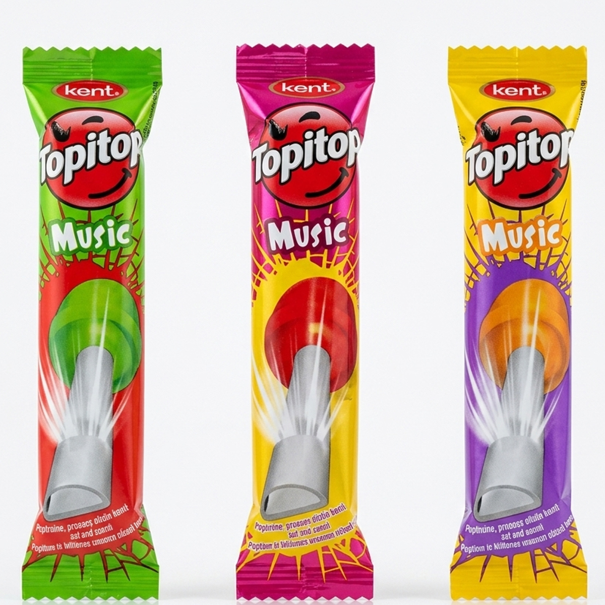 Kent Topitop Music Cnady Fruit Mix 13g
