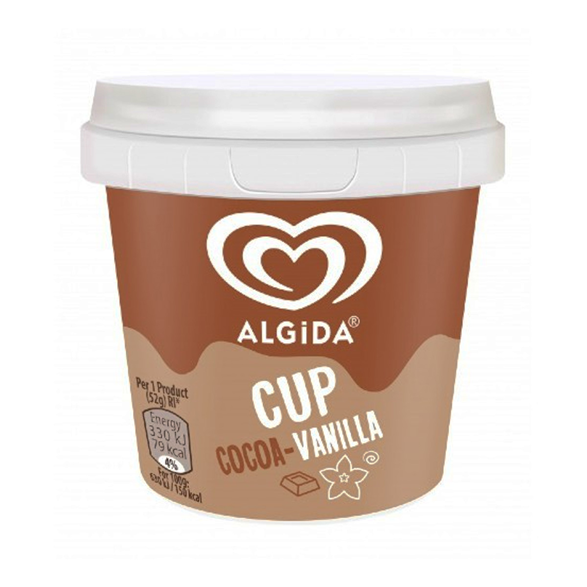 Algida Cocoa Vanilla Ice Cream Cup 100ml