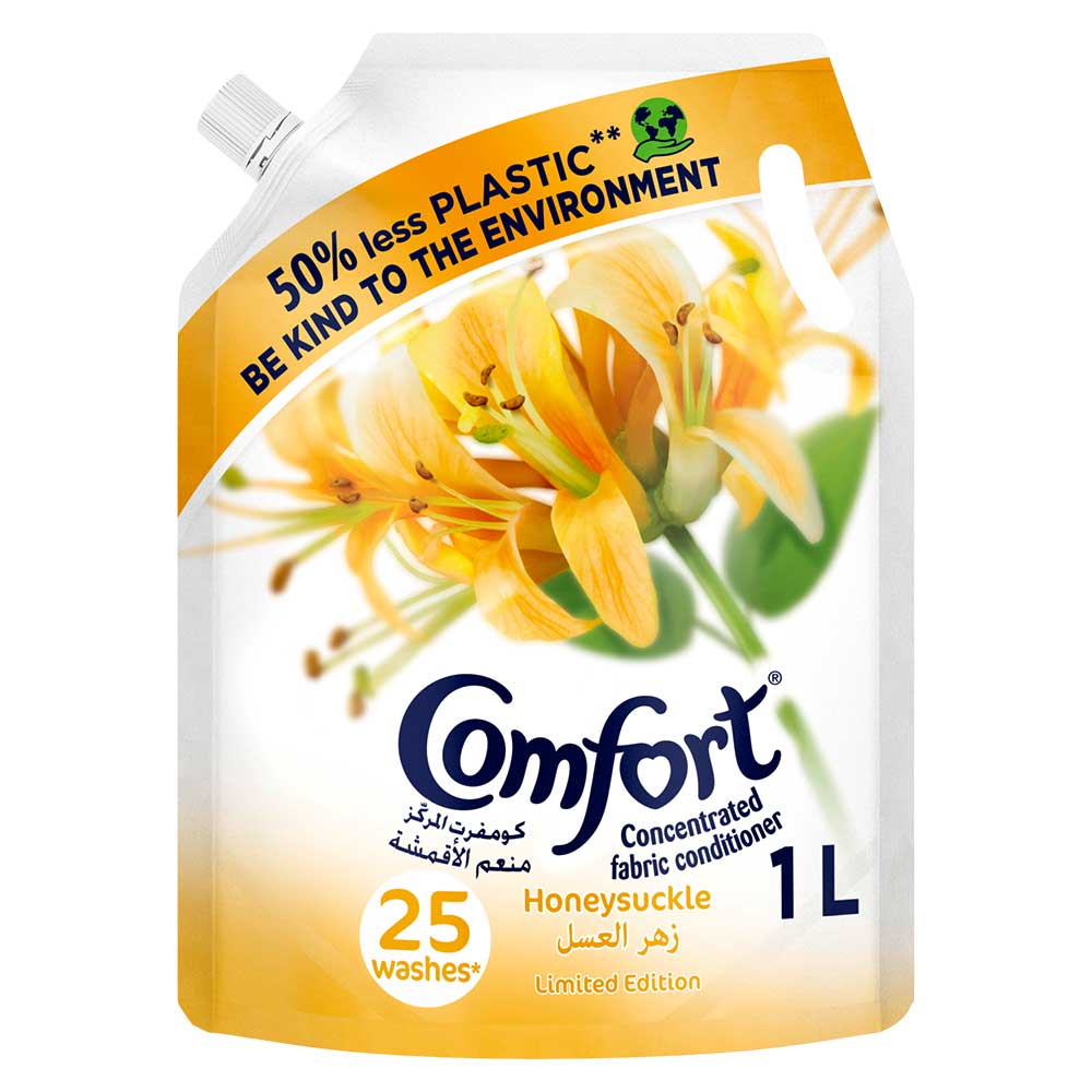 Comfort Concentrated Fabric Conditioner Honey Suckle 1L