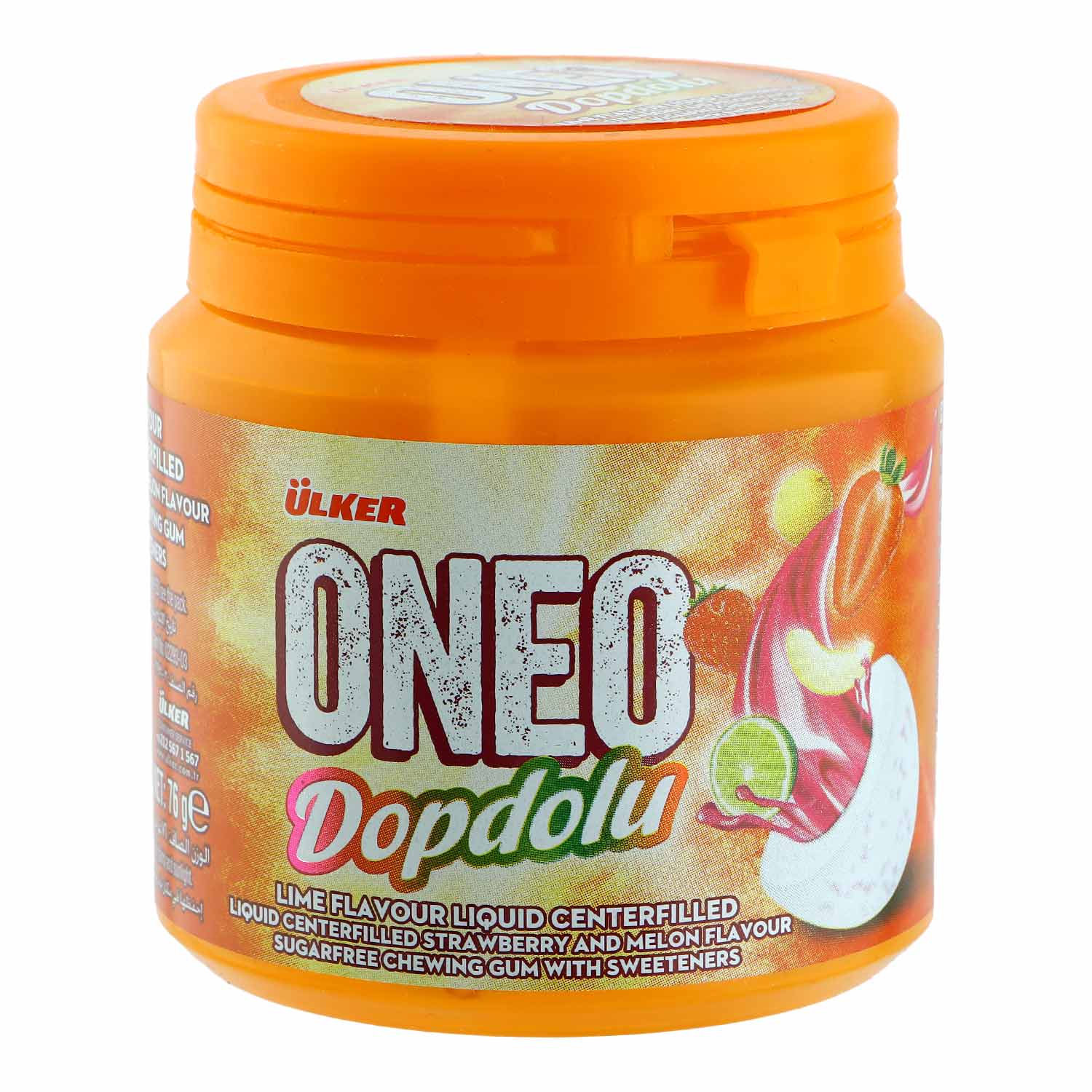 Ulker Oneo Dopdolu Lime Flavor Gum 76g