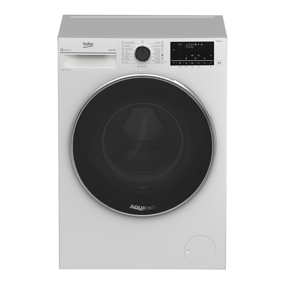 Beko Front Load Washer Machine 10kg Grey - WTE1014XW