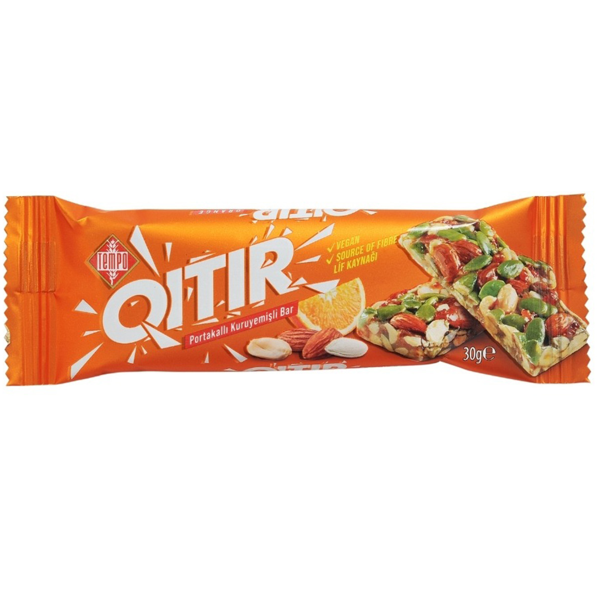 Tempo QITIR Portakall? Kuruyemisli Bar 30g
