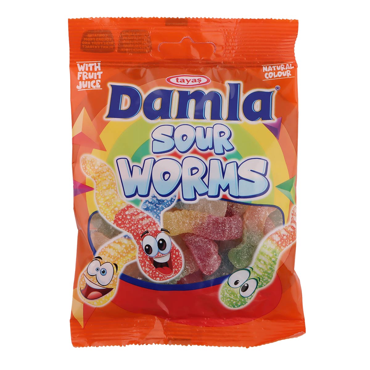 Damla Sour Worms Jelly 80g