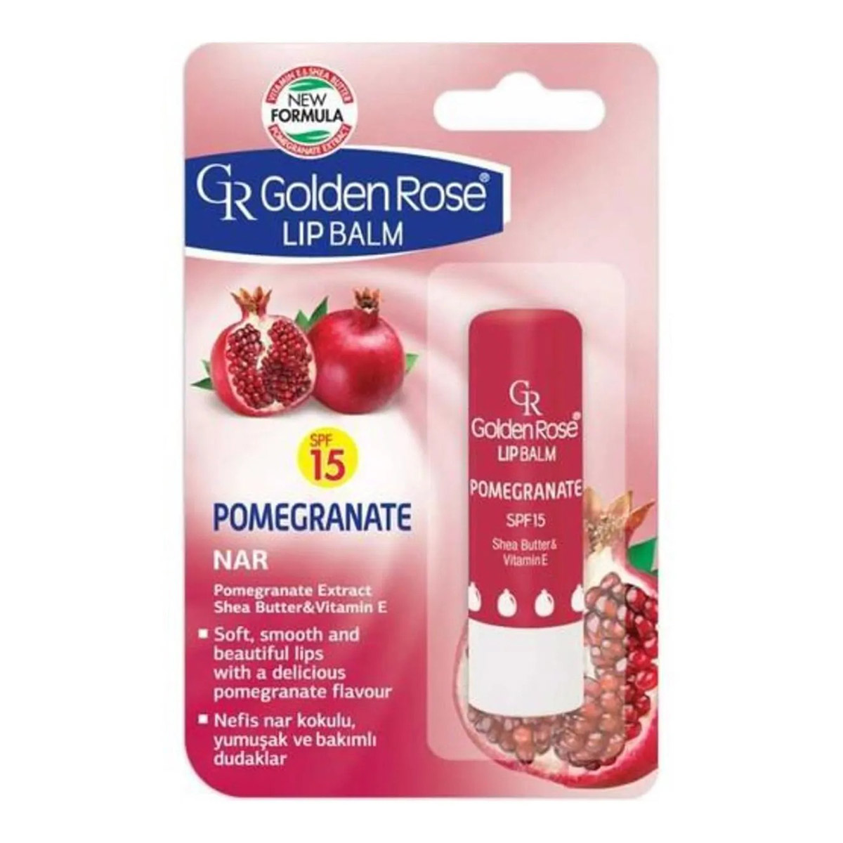Golden Rose Lip Balm Lip Care Pomegranate
