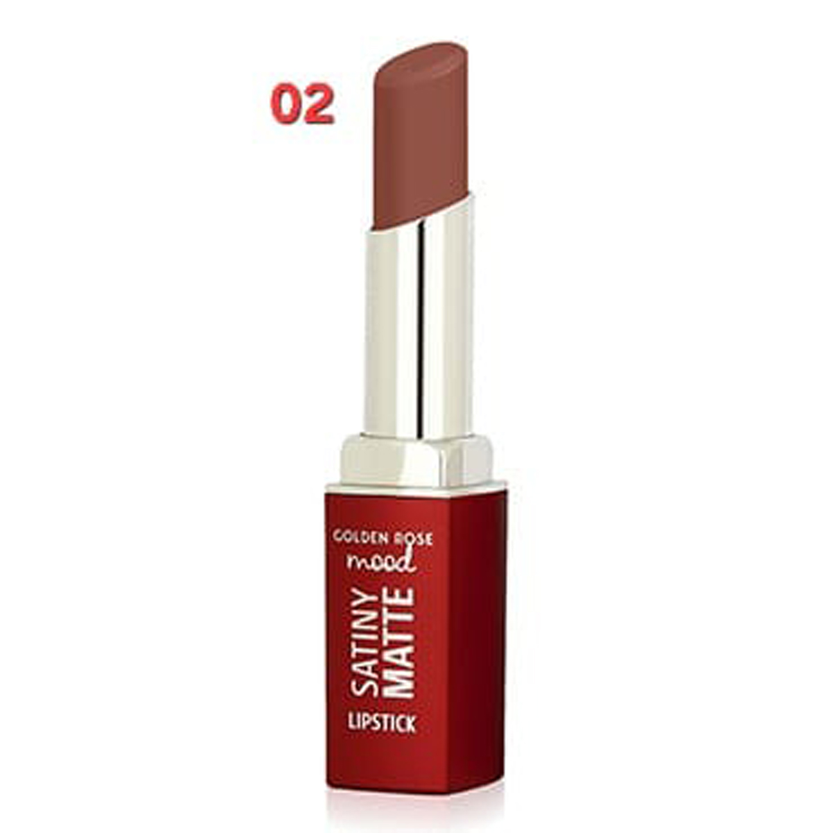 Golden Rose Mood Satin Matte Lipstick 02 | Cosmetics | Lip Liners & Lipsticks