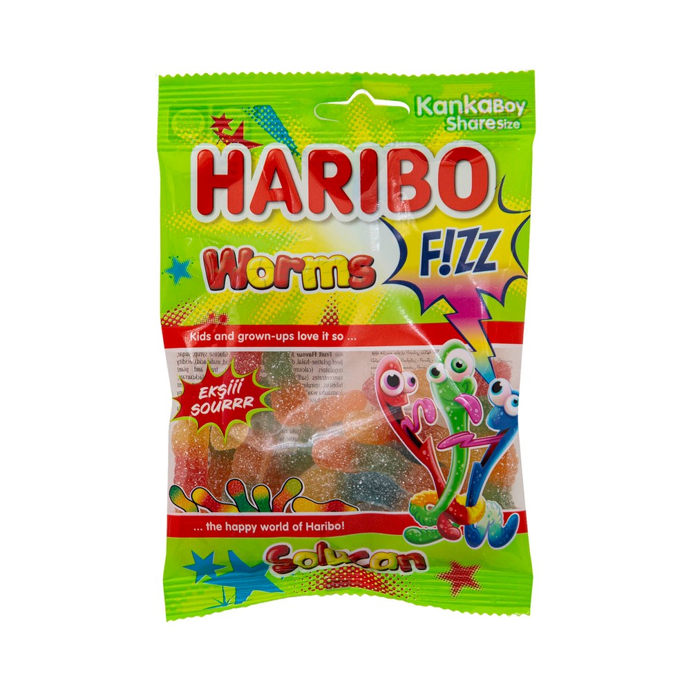 Haribo Jelly Fizz Worms 70g