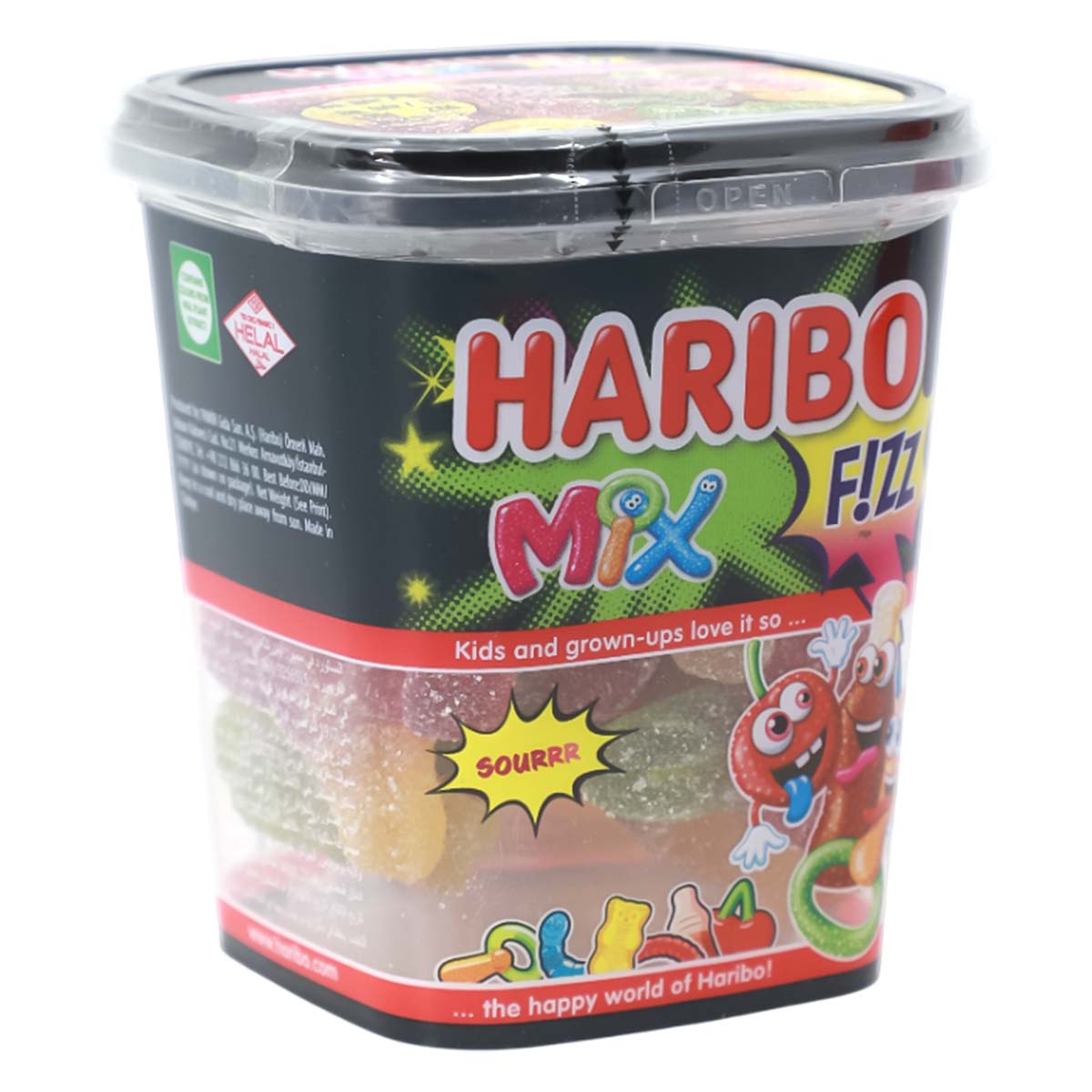 Haribo Jelly Fizz Mix Sour Soft Candy Cup 150g