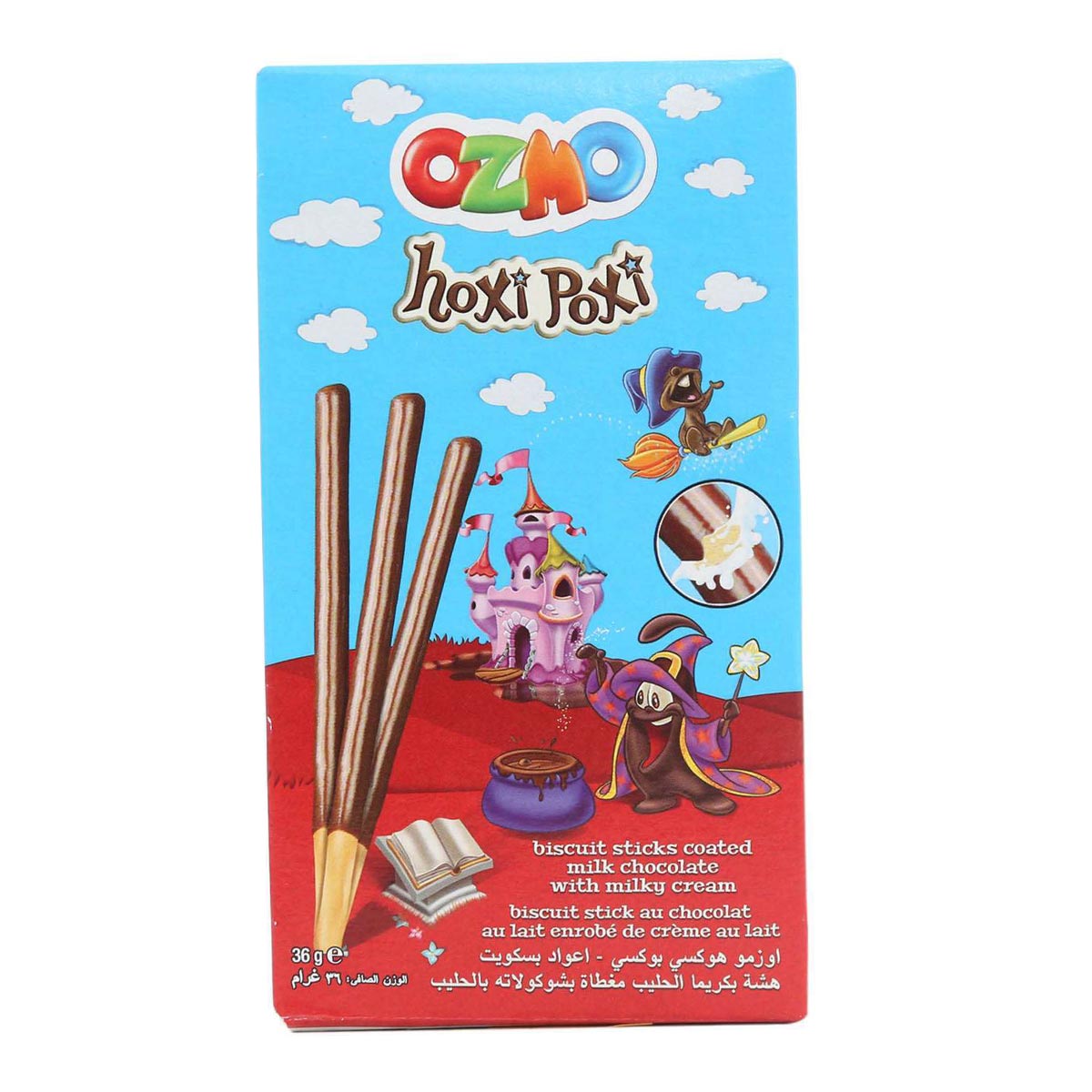 Solen Ozmo Hoxi Poxi Chocolate Coated Biscuit Sticks 36g