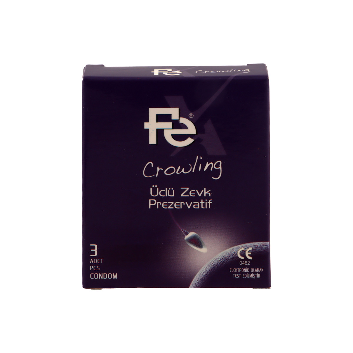 Fe Crowling Condom 3 Pieces