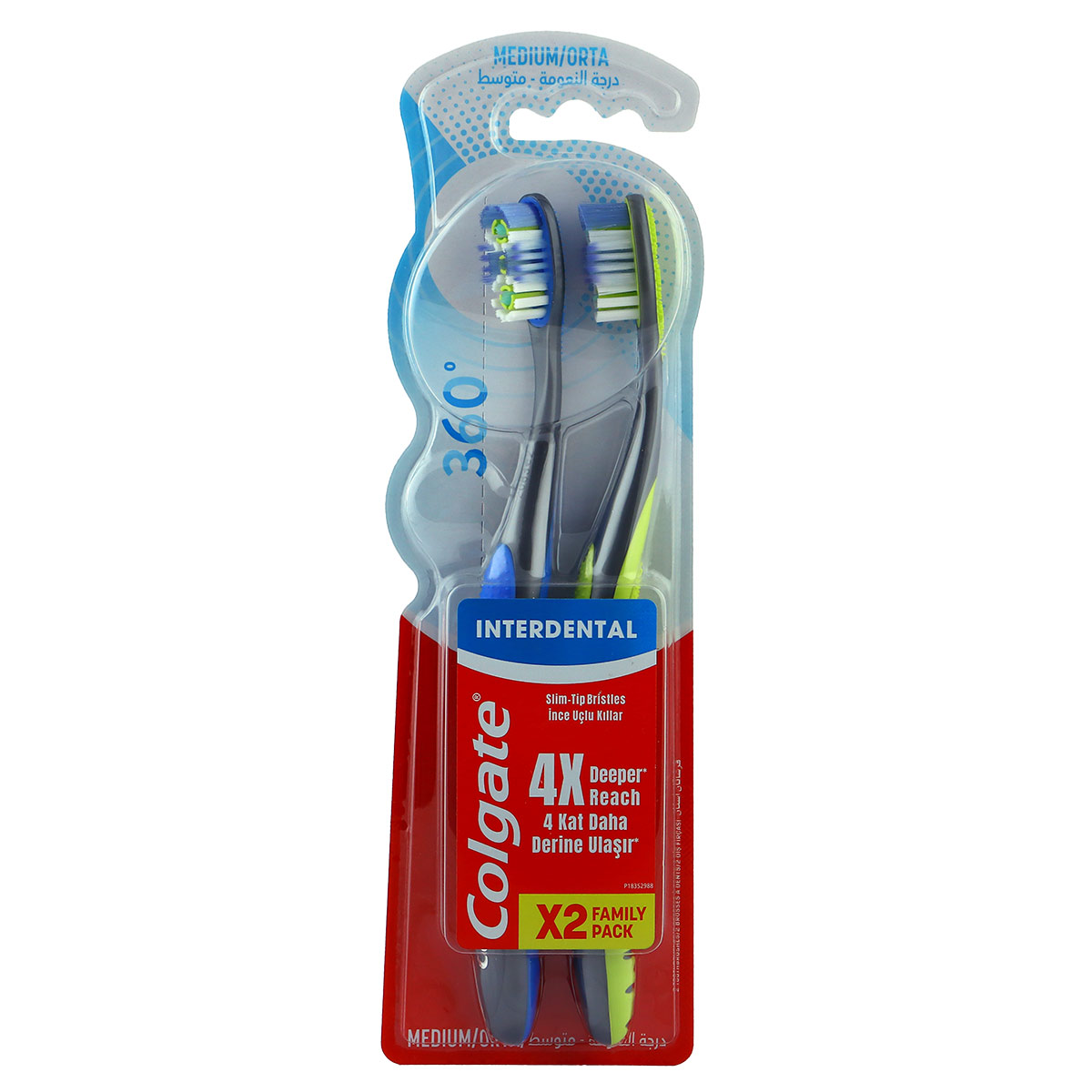 Colgate Medium Toothbrush 1 + 1