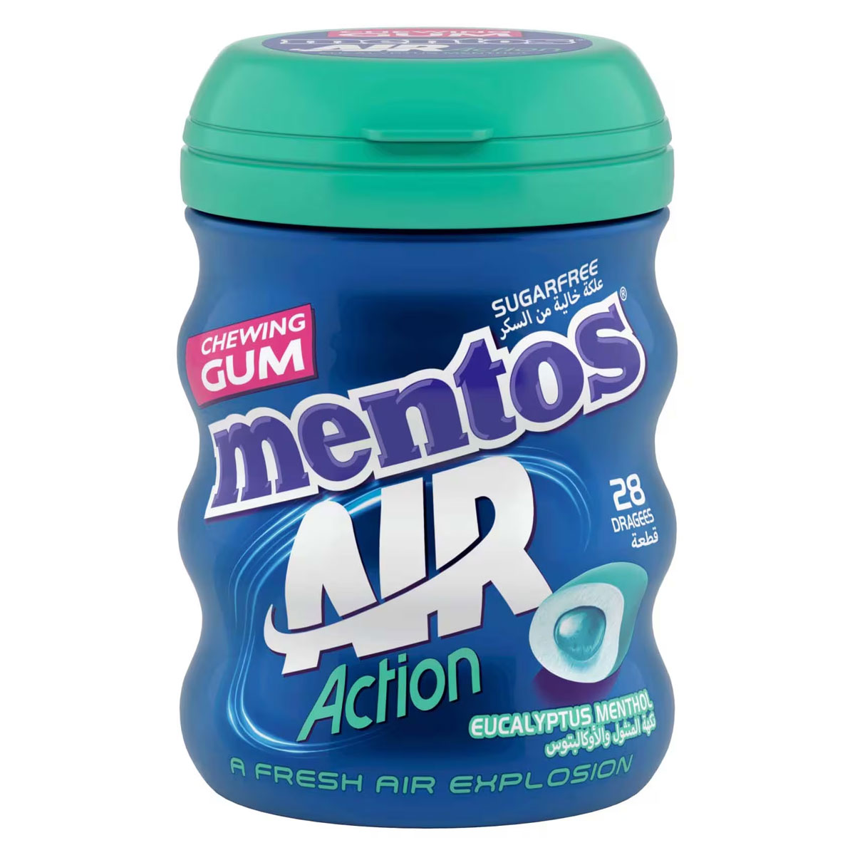 Mentos Air Action Eucalyptus Menthol Chewing Gum 1x28 Pieces