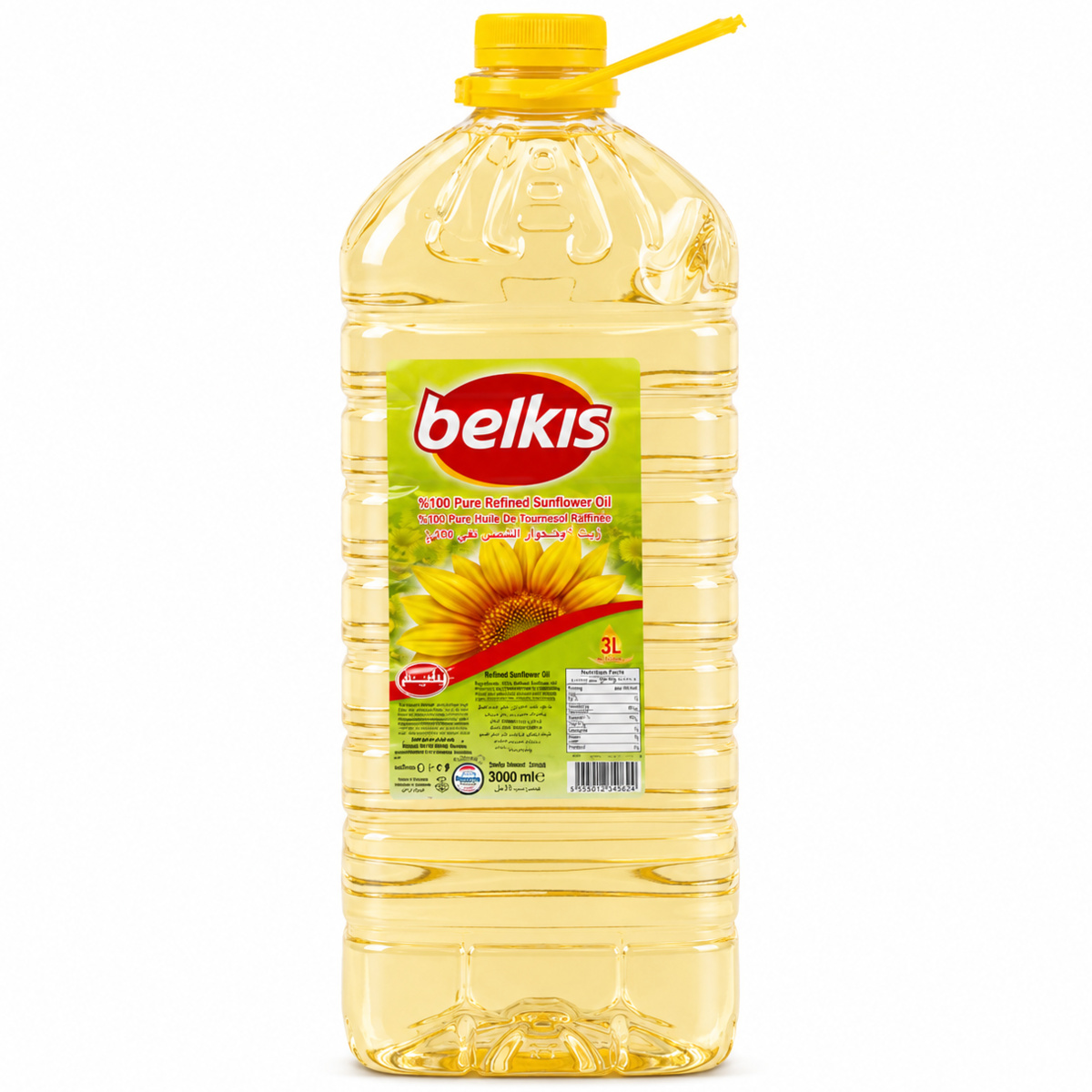 Belkis Pure Refined Sunflower Oil 3L