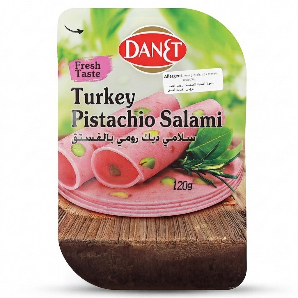 Danet Turkey Pistachio Salami 120g
