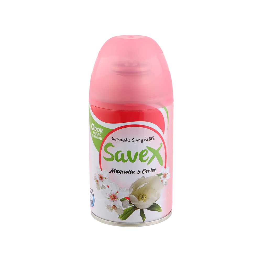 Savex Automatic Spray Refill Magnolia & Cerise Air Freshener 250ml