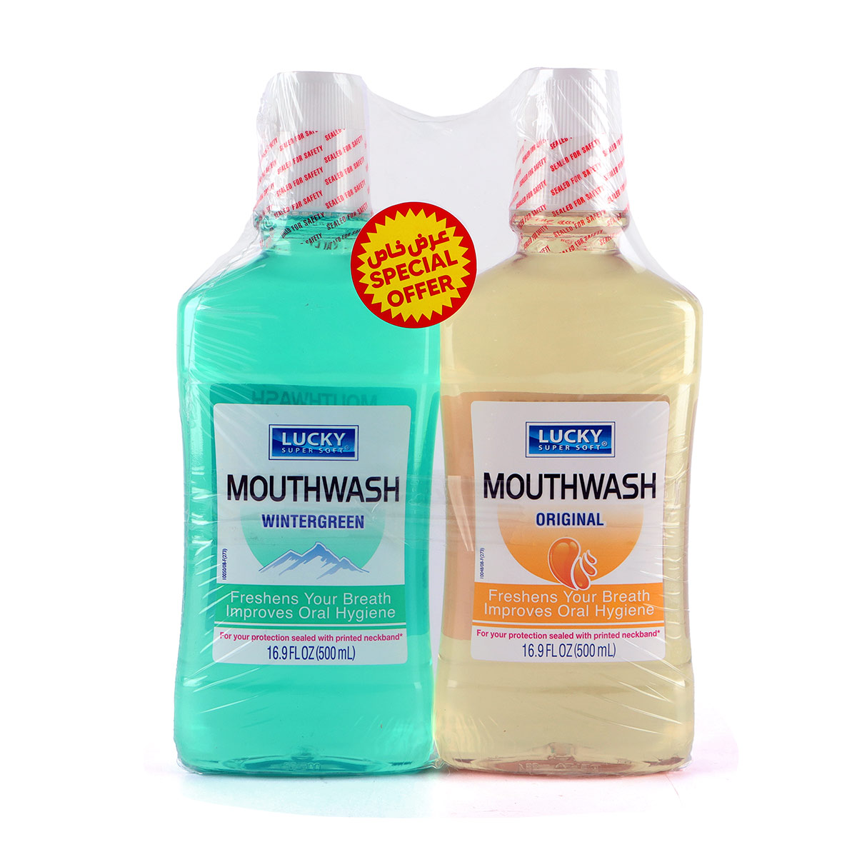Lucky Super Soft Mouth Wash 2X500ml Assorted