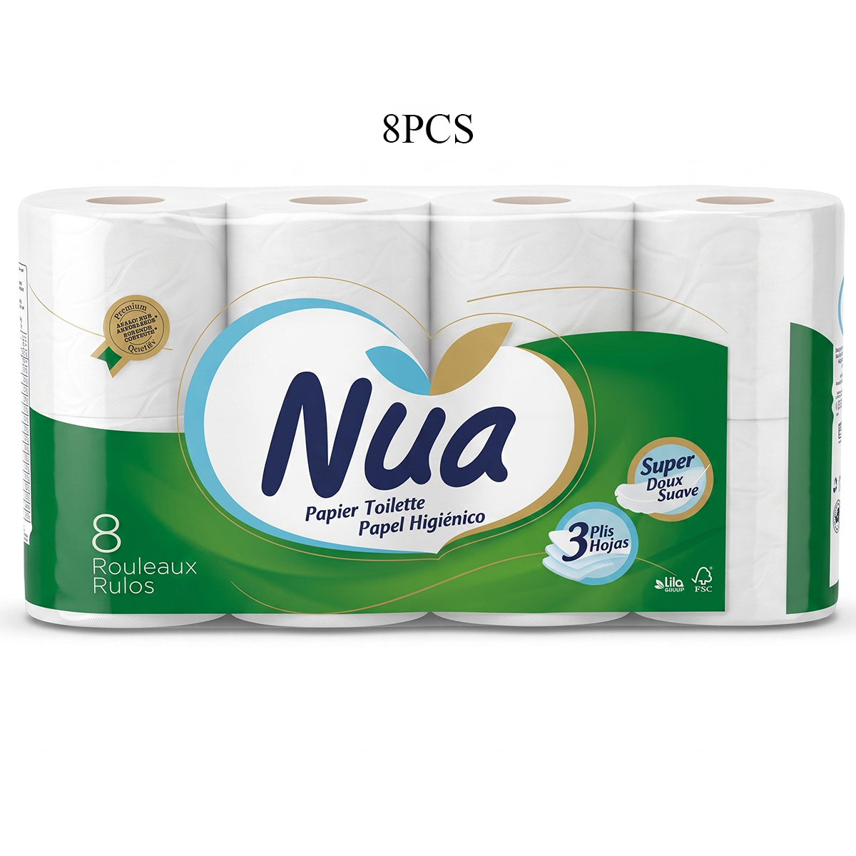 Nua Super Soft Toilet Paper 8 Pieces