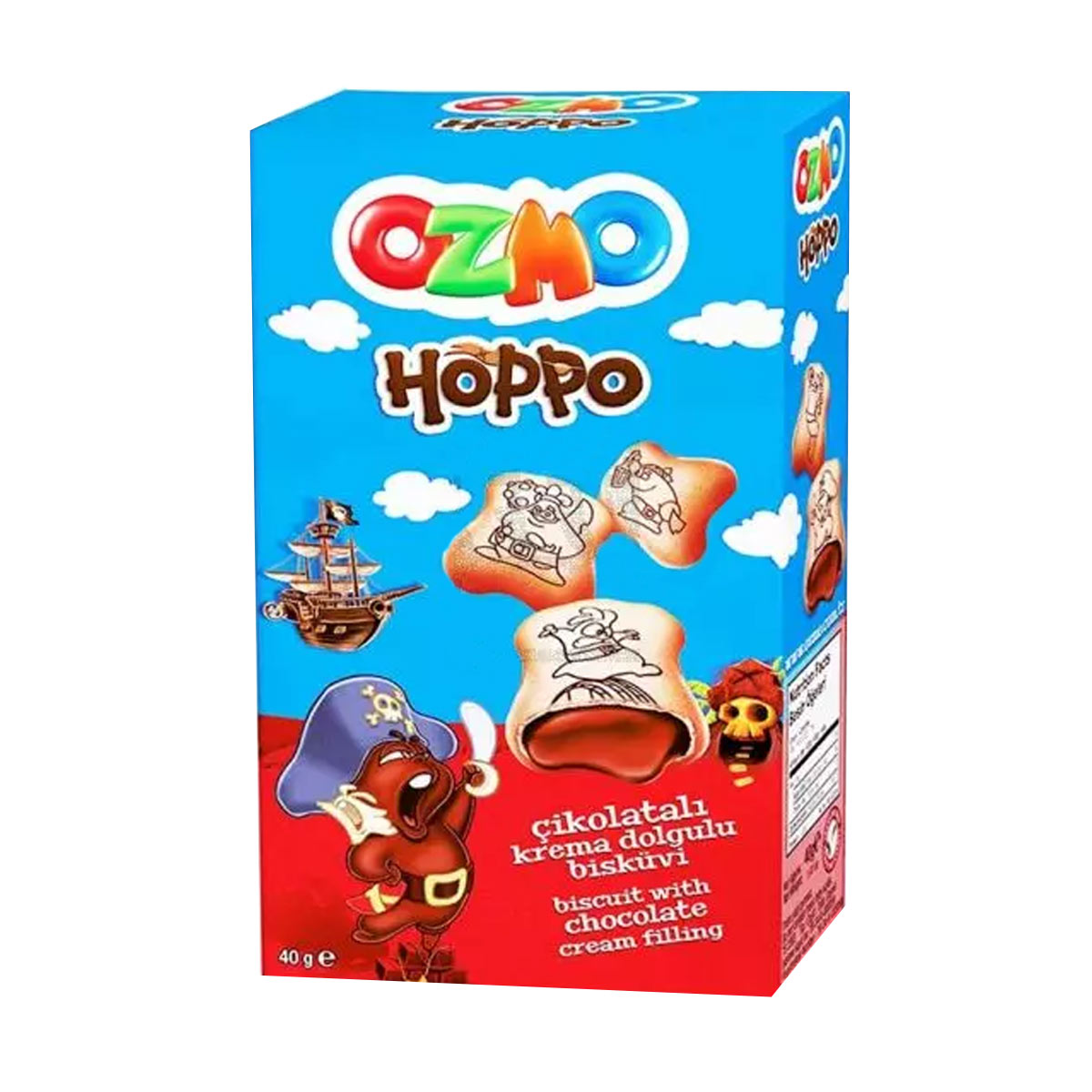 Solen Ozmo Hoppo Biscuit with Chocolate Cream Filling 40g