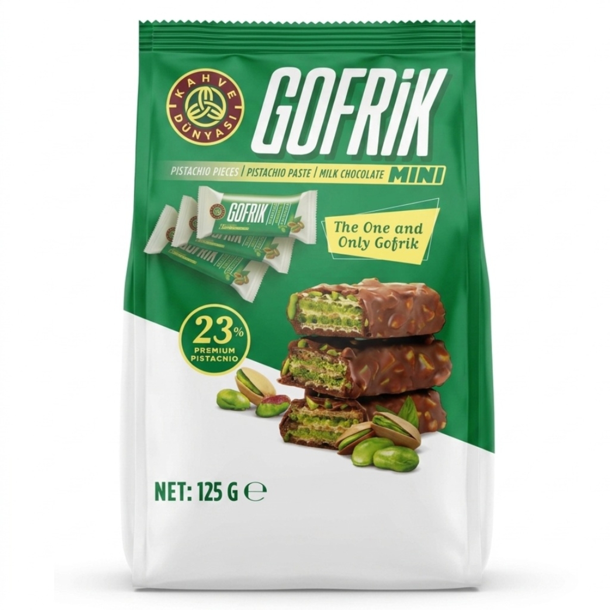 Gofrik Mini Wafer Pistachio 125g