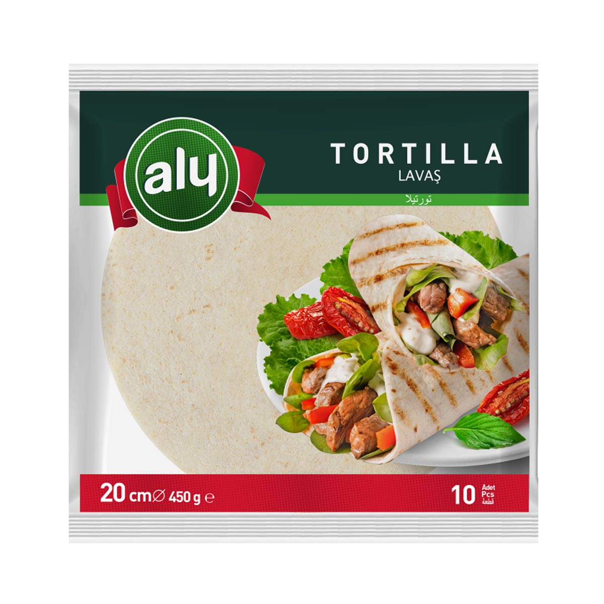 Aly Lavas Tortilla Wraps 20cm 10pcs 450g