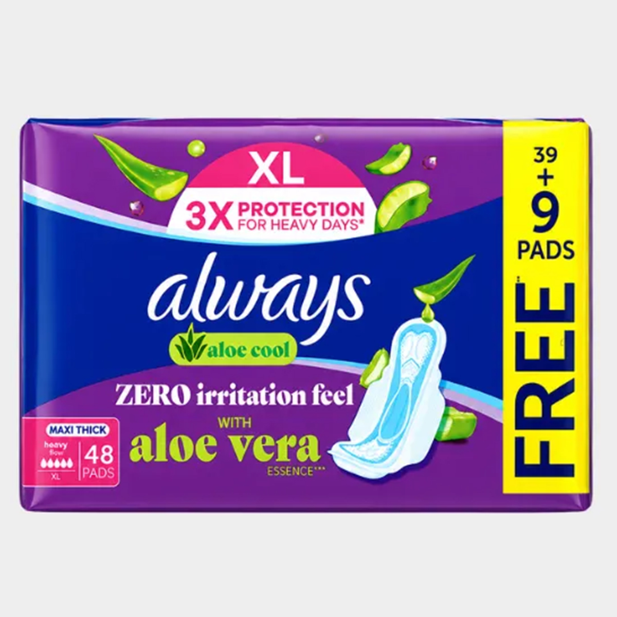 Always Aloe Cool Maxi Thick Pads 48 Pads