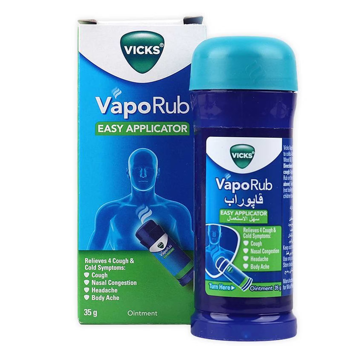Vicks VapoRub Easy Applicator Ointment 35g