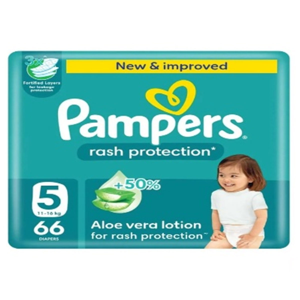 Pampers Rash Protection Size 5 Diapers