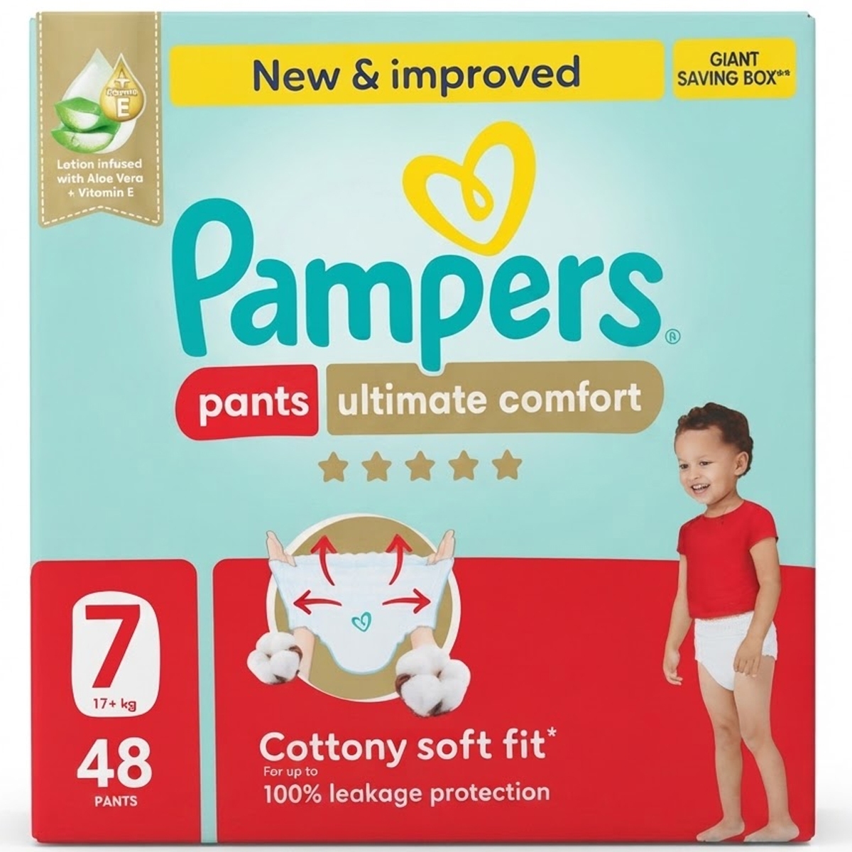 Pampers Pants Rash Protection For 17+ Kg Baby 1 x 48 Pieces