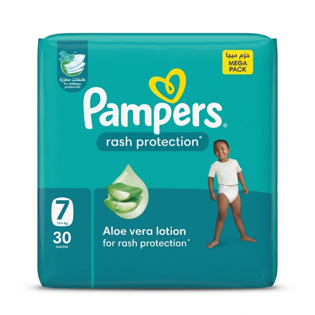 Pampers Rash Protection Diapers Size 7 30 Pieces