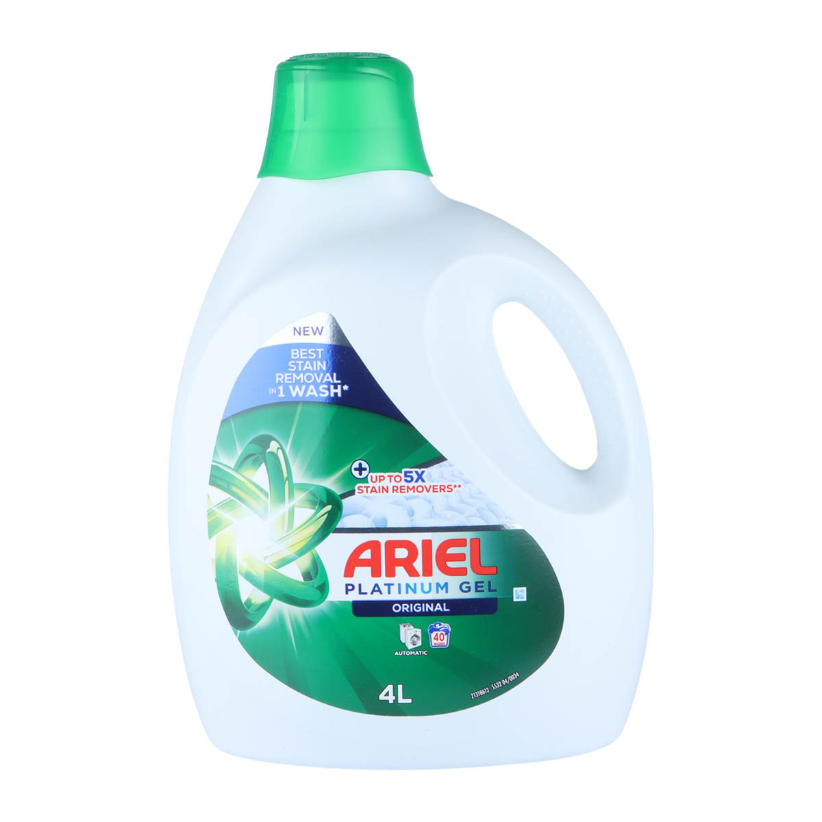Ariel Platinum Gel 5x Stain Removers Liquid Detergent 4L