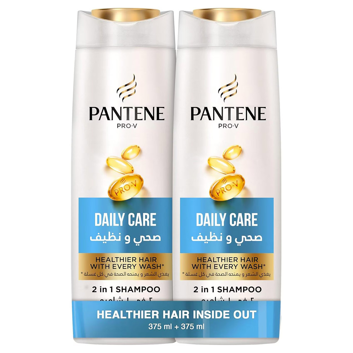 Pantene Pro-V Daily Care 2 in 1 Shampoo 2x375ml