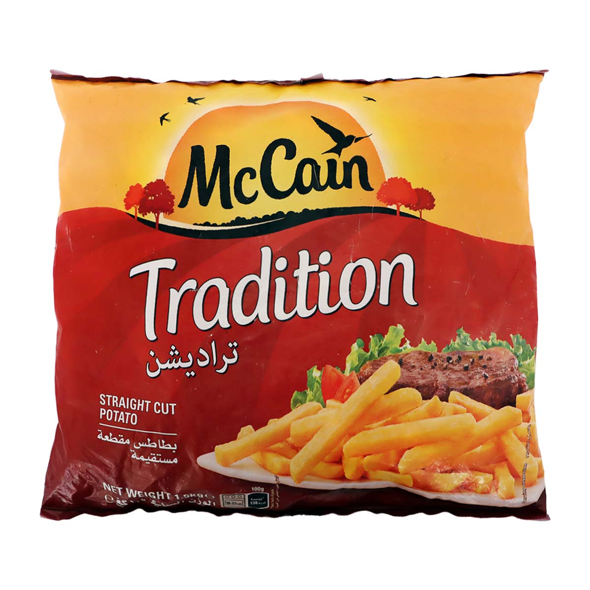 McCain Traditional Straight Cut Potatoes Fries 1.5Kg