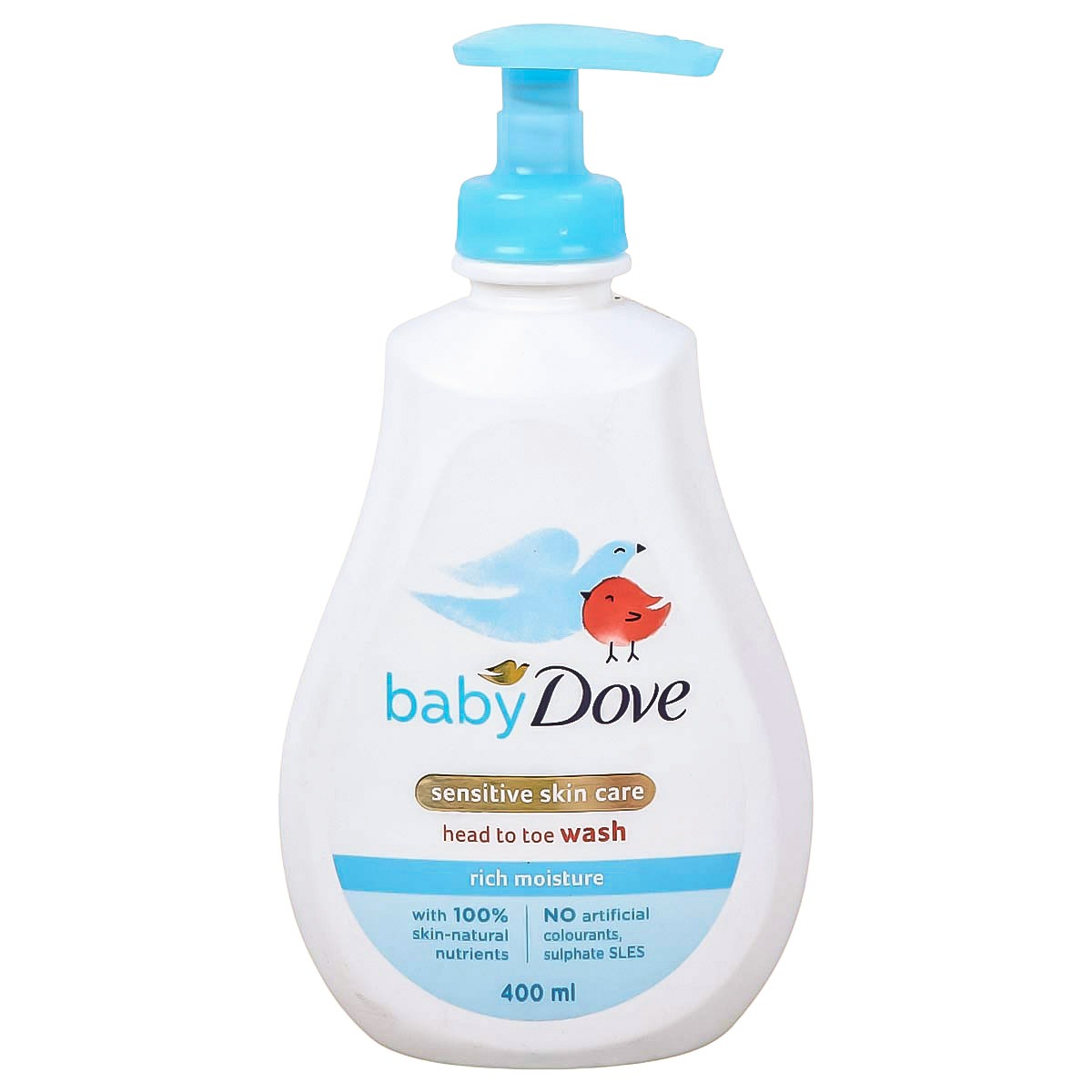 Dove Sensitive Skin Care Head To Toe Baby Wash 400ml