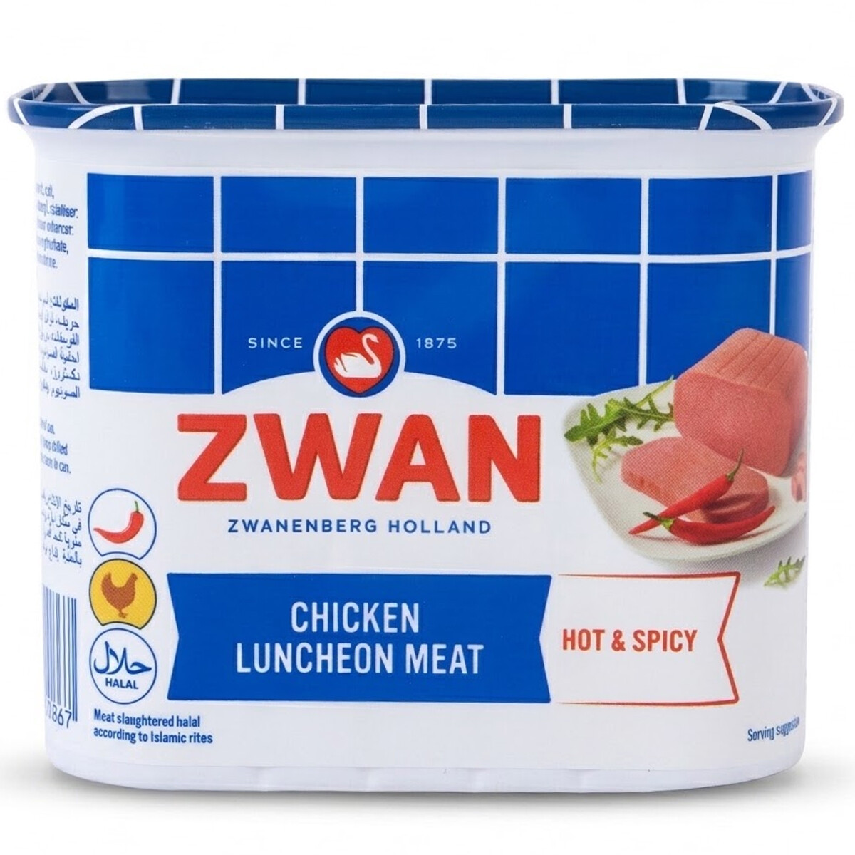 Zwan Canned Chicken Luncheon Spicy 340g