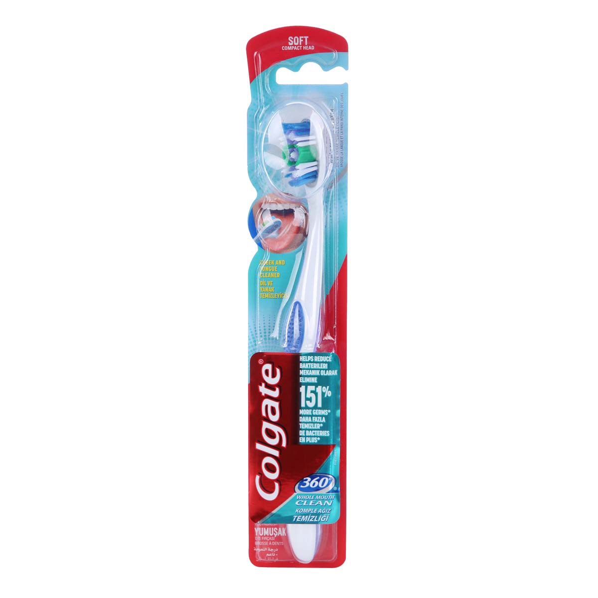 Colgate 360 Whole Mouth Clean Soft Toothbrush