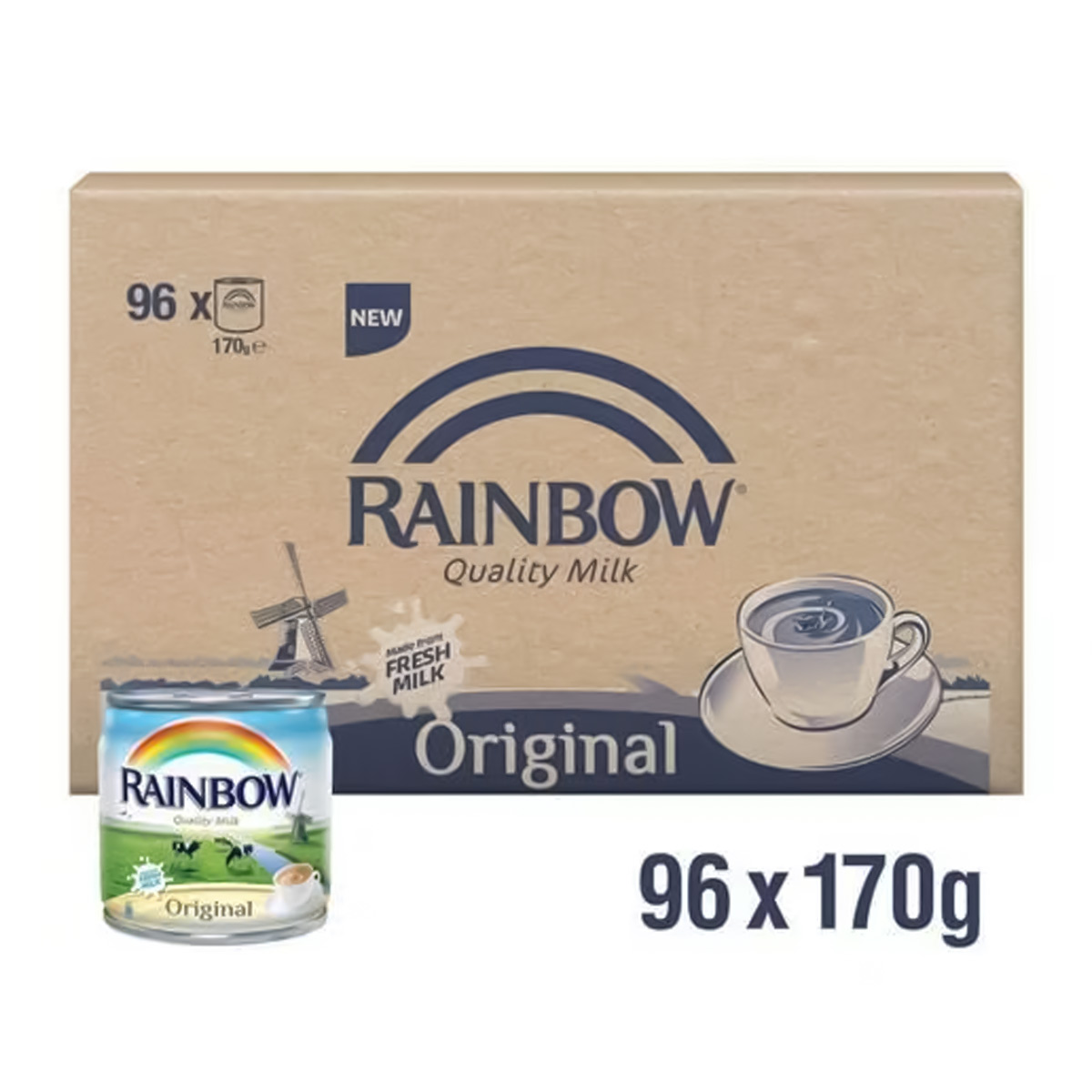 Rainbow Original Evaporated Milk 96x170g