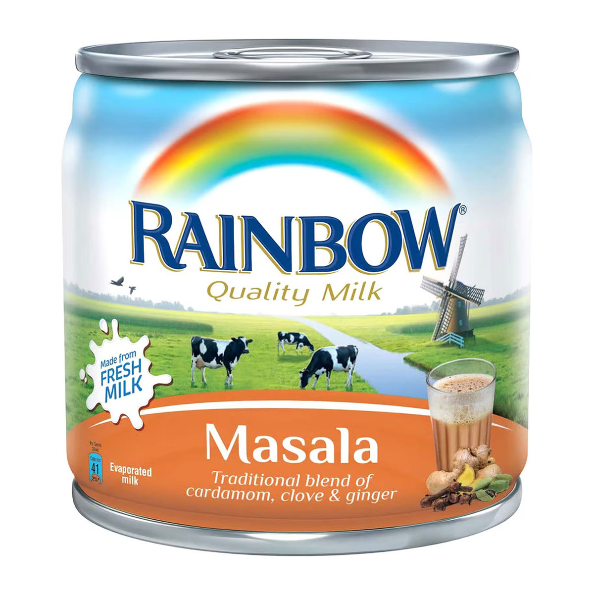 Rainbow Masala Flavoured Evaporated Milk with Cardamom, Clove and Ginger 170g