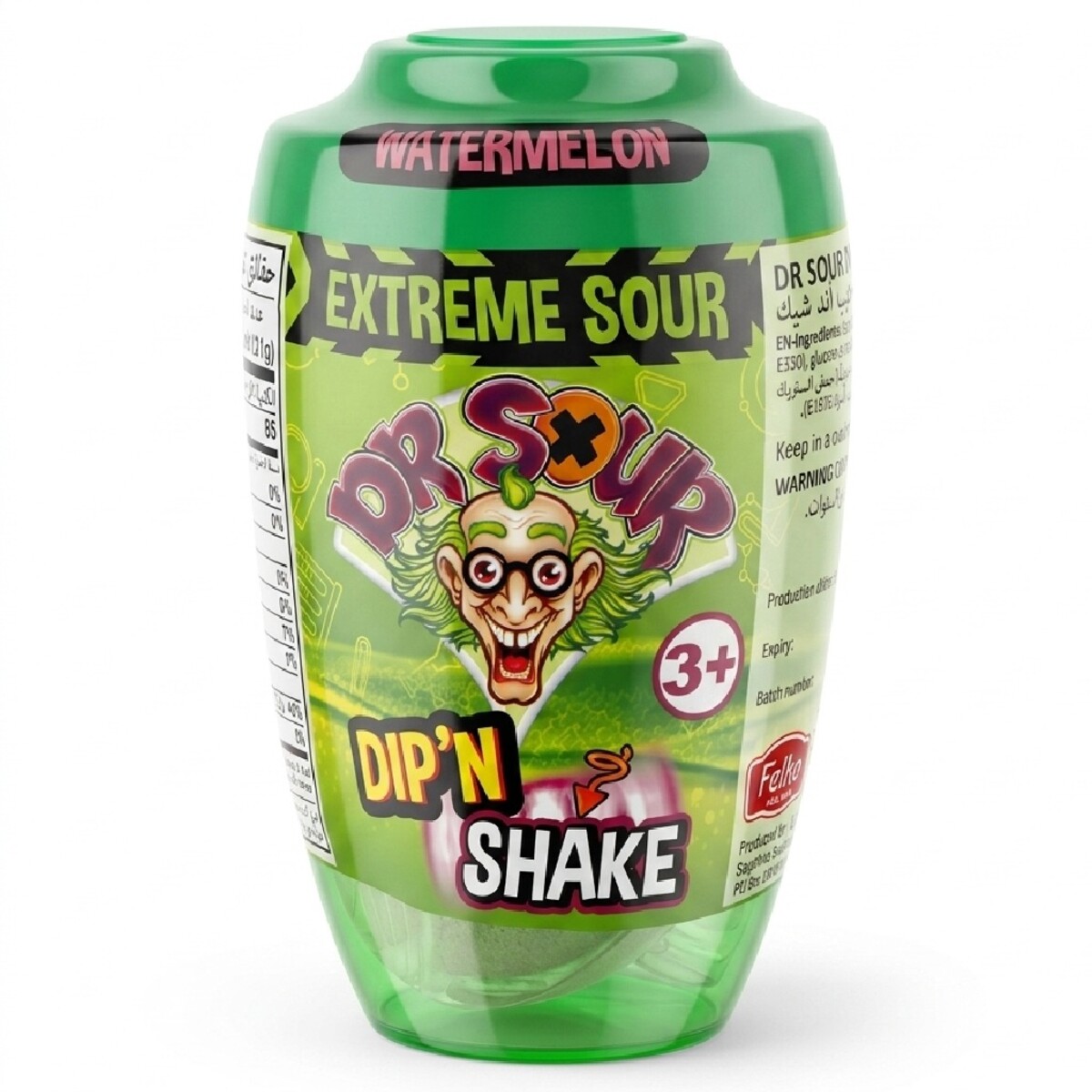 Dr. Sour Dip 'N Shake Watermelon Lolipop 21g