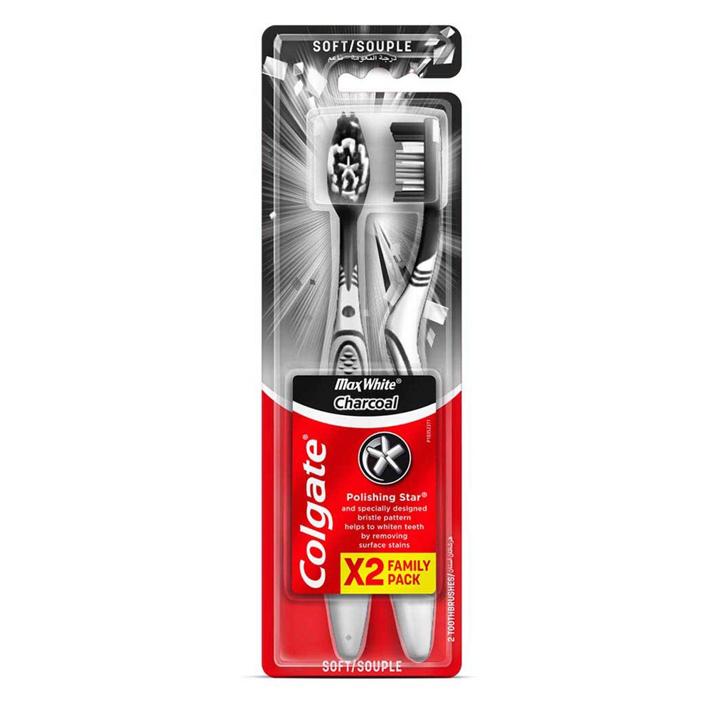 Colgate Max White Soft Toothbrush X2 Family Pack