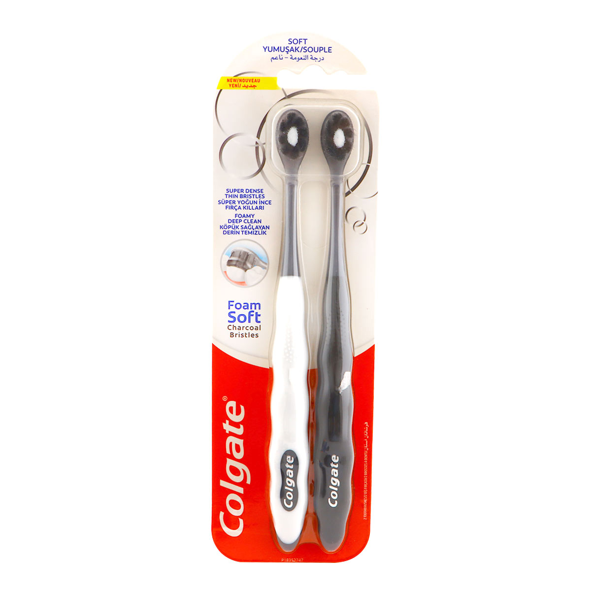 Colgate Foam Soft Charcoal Bristles Toothbrush | Personal Care | Oral Care | Toothbrush
