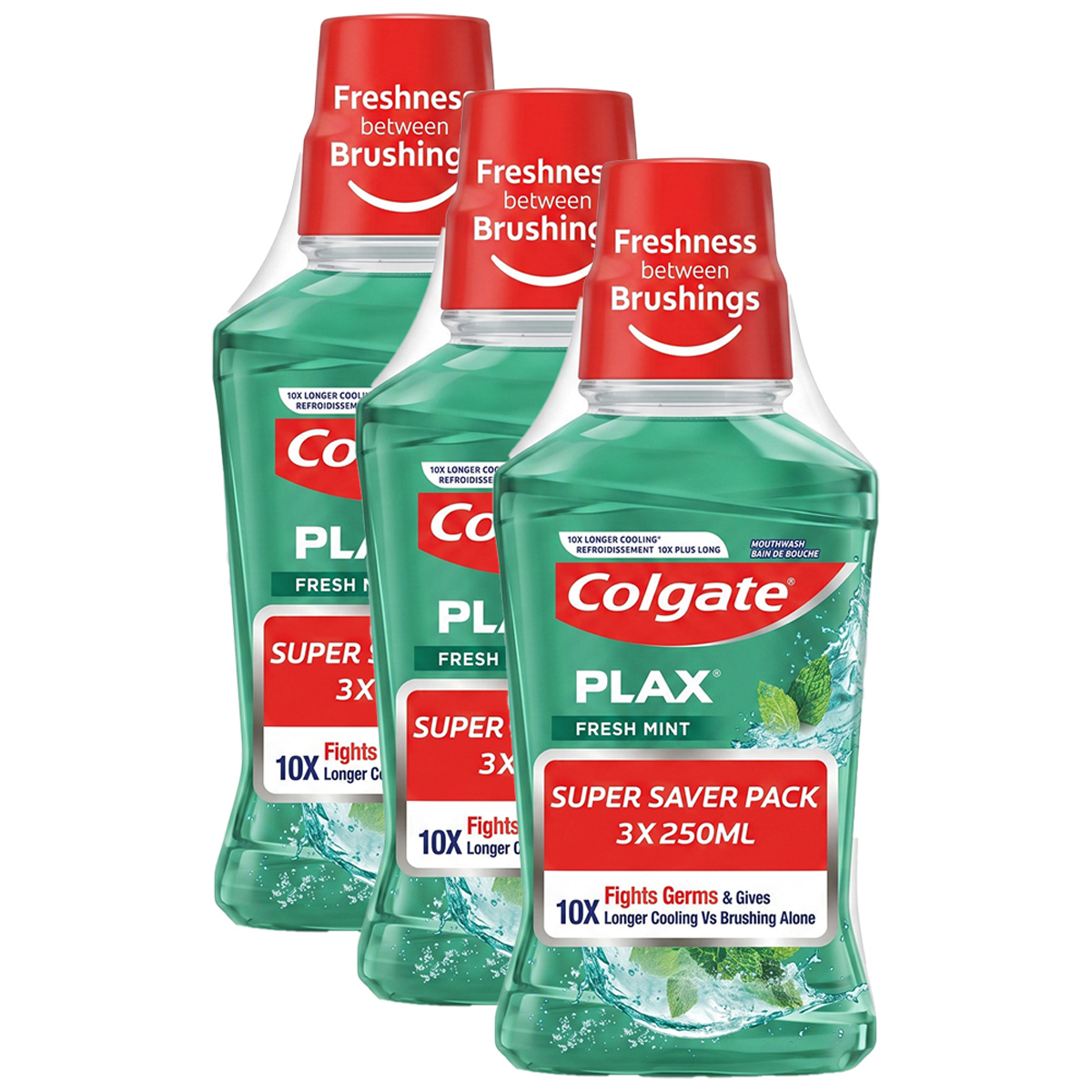 Colgate Plax Fresh Mint 3 x 250ml