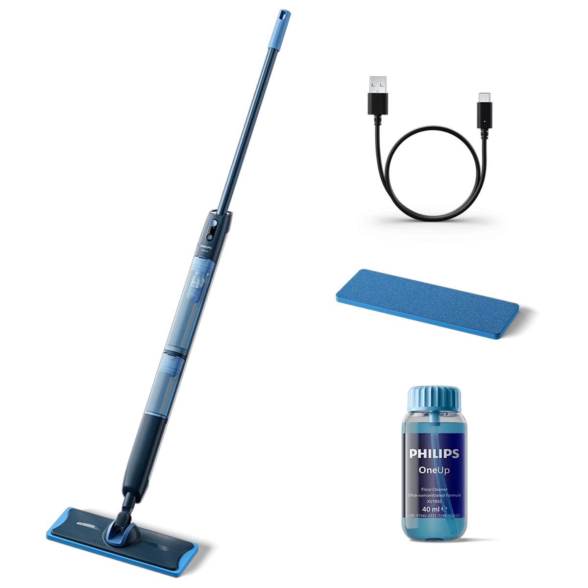 Philips Oneup Electric Mop 70 Min Blue XV5113/01